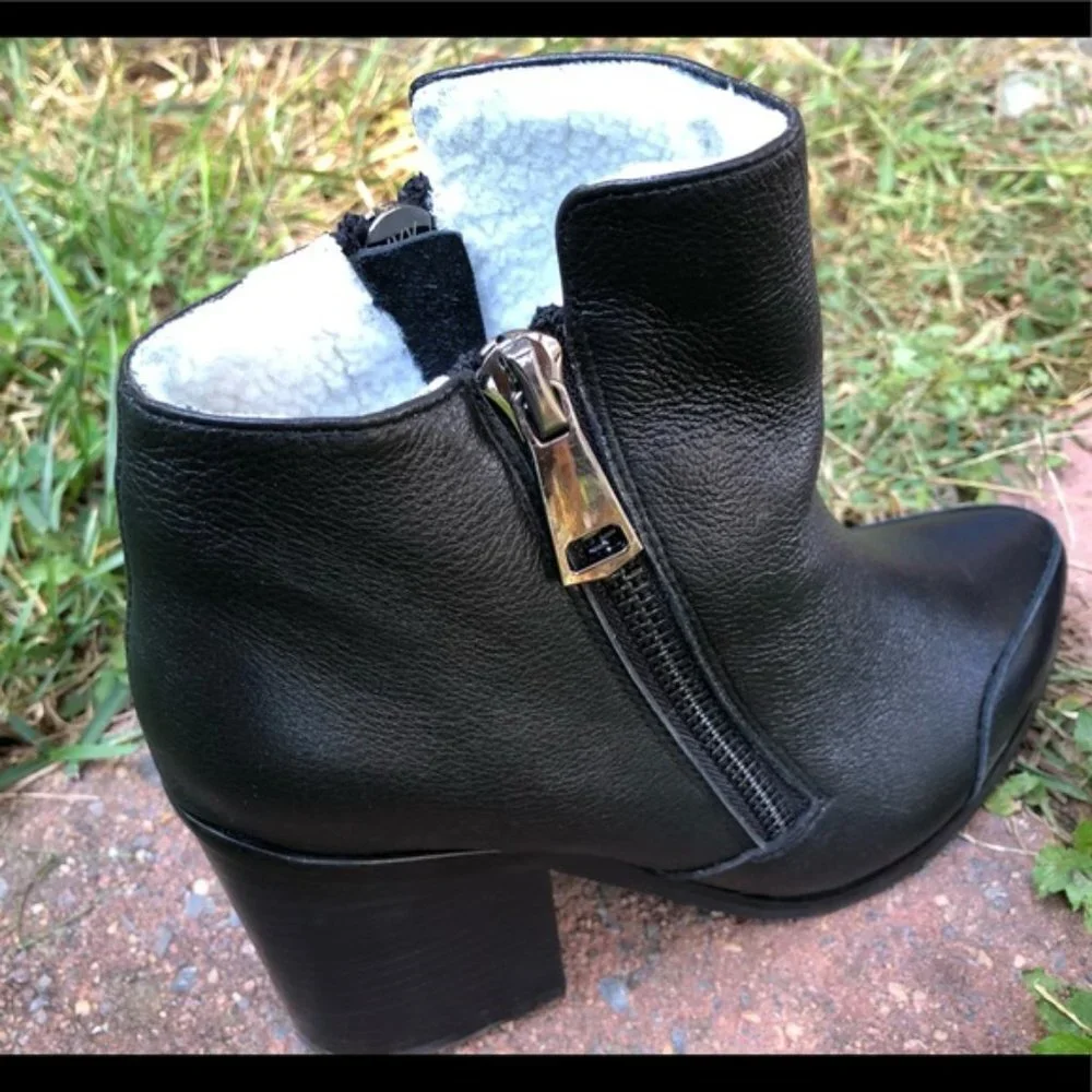 Sol Sana black faux shearling lined ankle‎ boots 41 - Picture 3 of 9